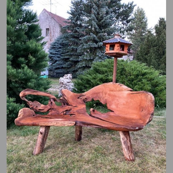 Originální lavice z teakového dřeva